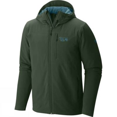 Chaquetas Mountain Hardwear Super Conductor Hooded Hombre - Verde Oscuro - Chile OFY792186